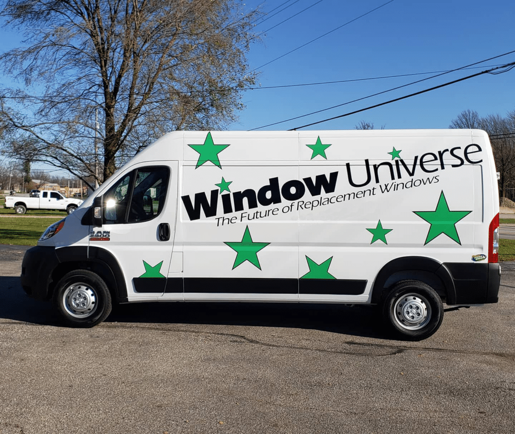 A Window Universe service van.